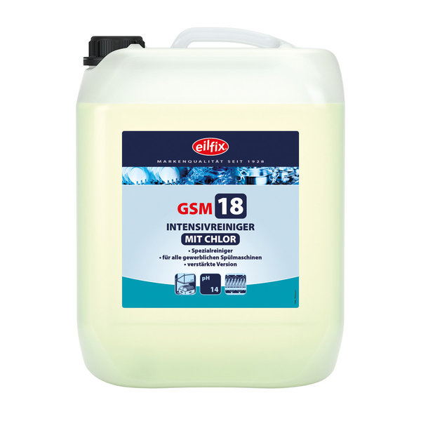 eilfix® GSM 18 Reiniger mit Chlor für Geschirrspülmaschinen 14 kg